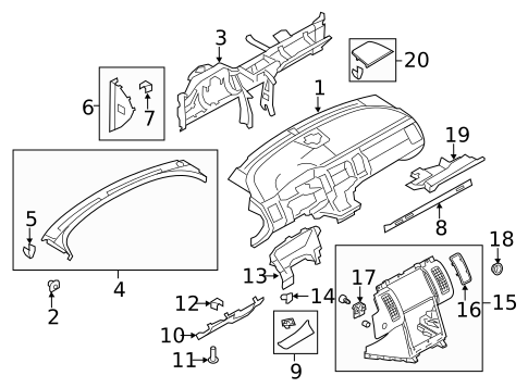 Instrument Panel for 2010 Ford Flex #0