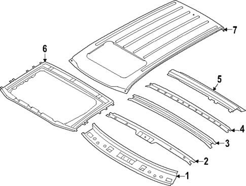 Roof & Components for 2022 Kia Telluride #0