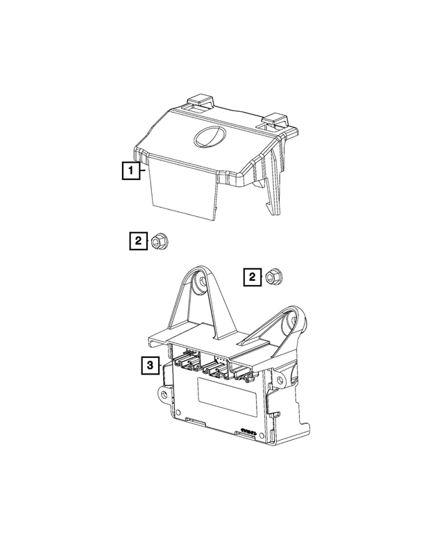 56029432AC - Electrical: Module Cover for Mopar Image image