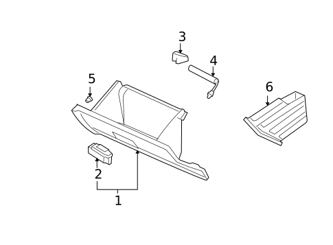 Glove Box for 2008 Mercury Milan #0