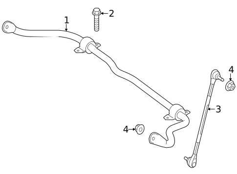 Stabilizer Bar & Components for 2022 Mercedes-Benz GLB 35 AMG&reg; #1
