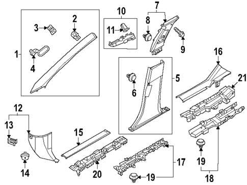 Interior Trim - Pillars for 2023 Nissan ARIYA #0