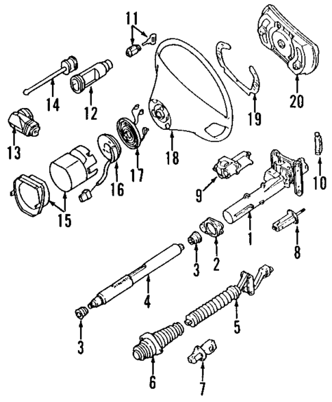 Lower Components for 1994 Mercedes-Benz S 320 #0