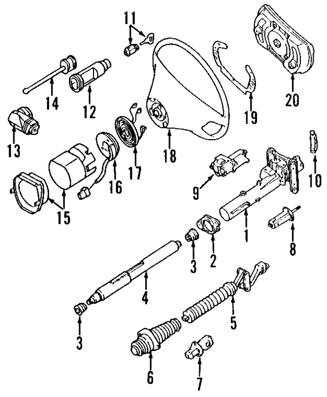 1294601616 - Steering: Jacket for Mercedes-Benz Image
