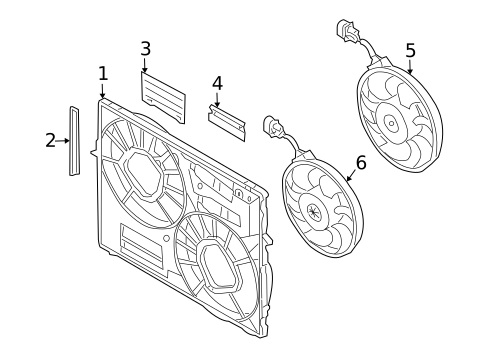 Cooling Fan for 2007 Audi Q7 #0