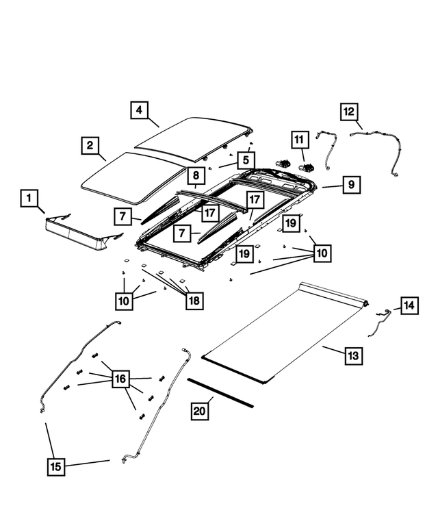 68347149AA - : Ground Strap for Mopar Image