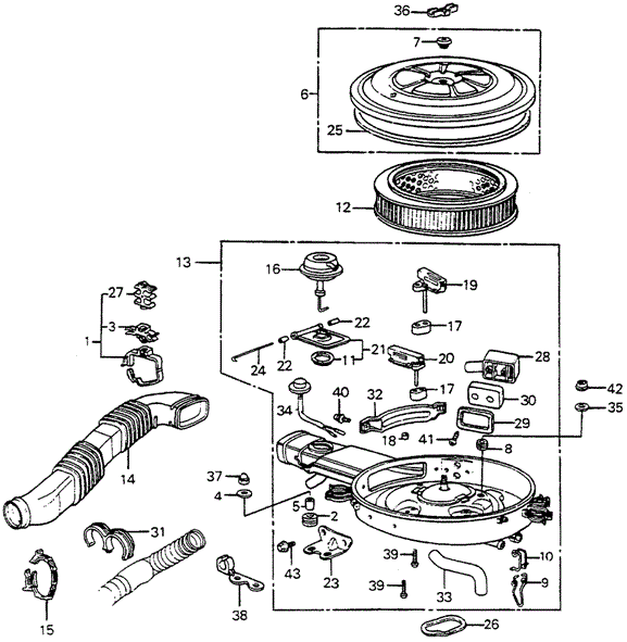 Air Cleaner for 1984 Honda Accord #0