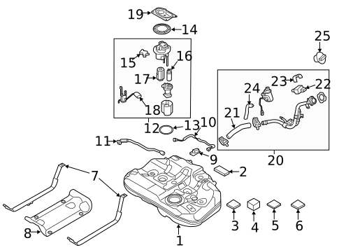 Emission Components for 2017 Hyundai Sonata #1