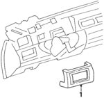 25669271 - Body: Radio Bezel for Cadillac: DeVille Image