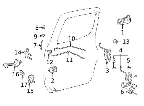 Rear Door for 2002 Toyota Tacoma #1