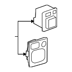 8487008010 - Body: Mirror Switch for Toyota: Corolla, Highlander, Matrix, RAV4, Sequoia, Sienna, Tacoma, Tundra Image