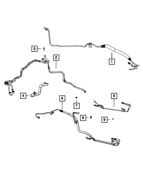 Power Steering Hoses for 2012 Dodge Caliber #0