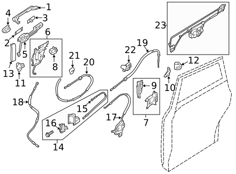 Lock & Hardware for 2012 Nissan Quest #0