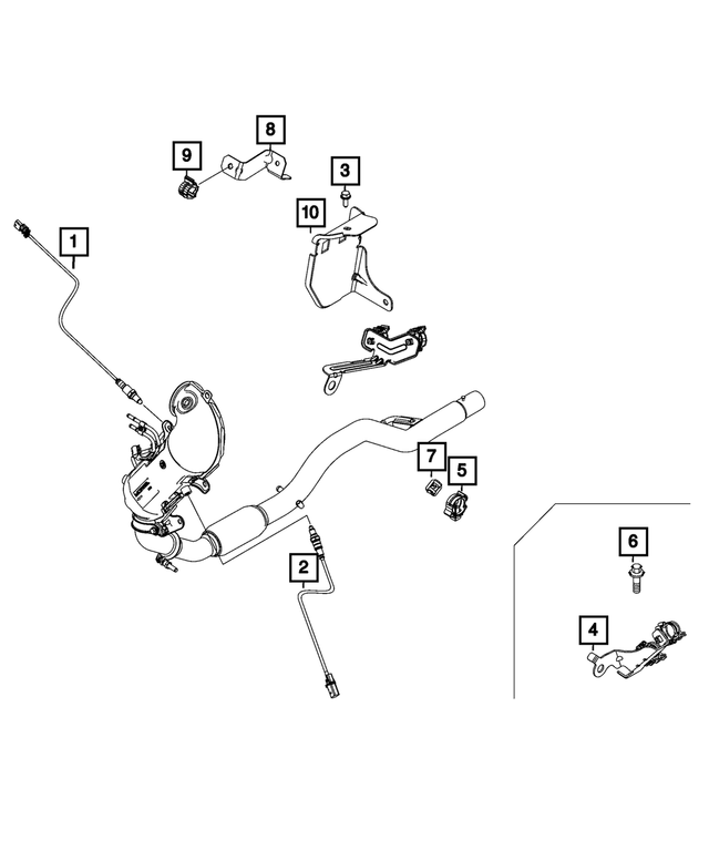 68439519AA - Electrical: Oxygen Sensor for Mopar Image