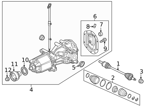 Axle Components for 2012 Ford Explorer #0