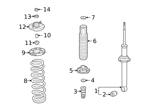 Struts & Components for 2001 Honda Accord #0