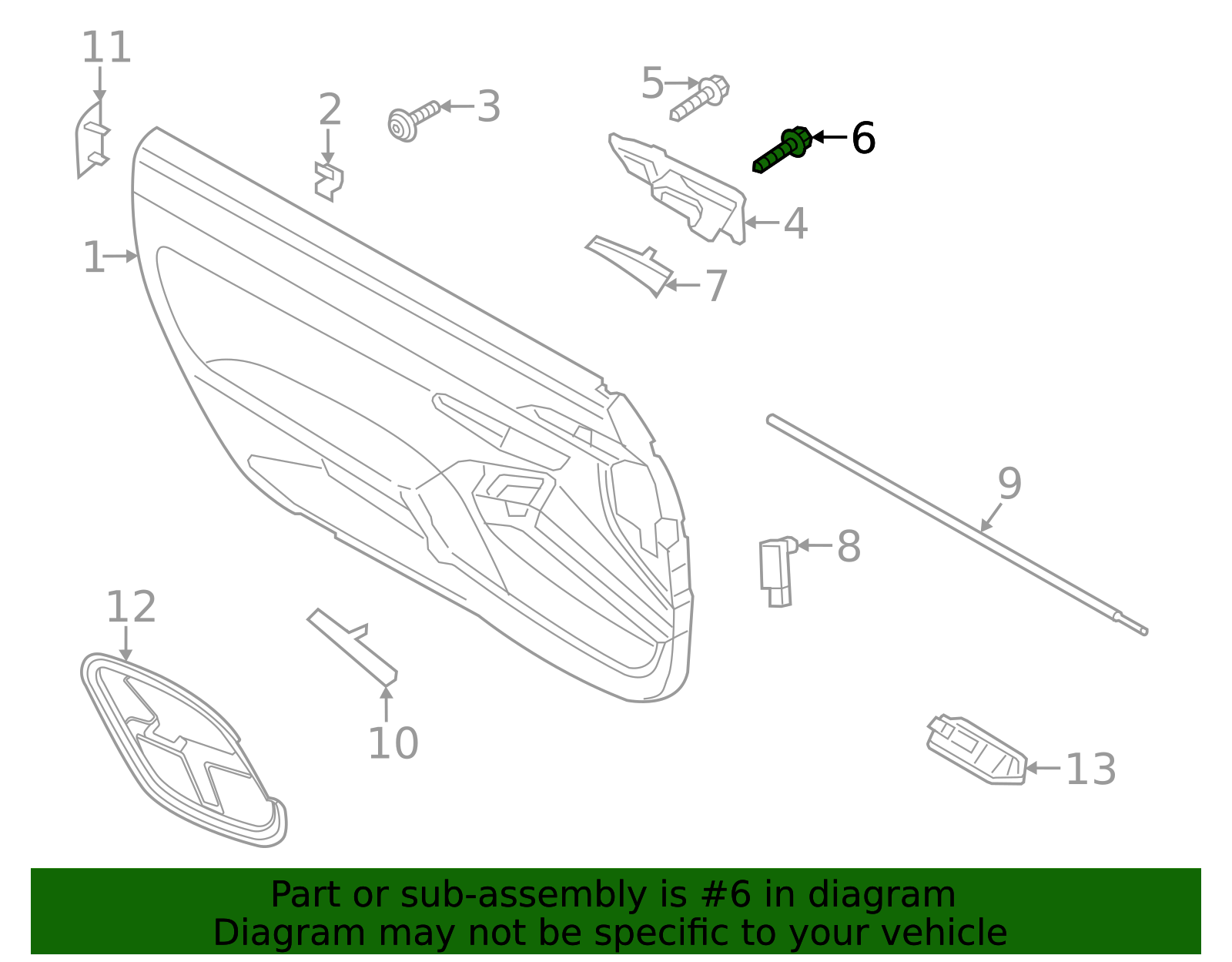 Handle, Inside Screw - Porsche (N-908-249-02)