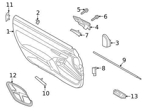 Interior Trim - Door for 2020 Porsche 911 #0