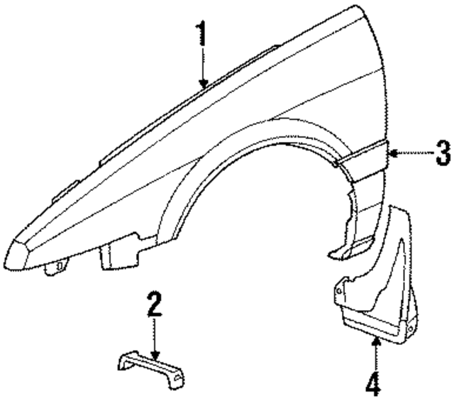 60212SE0000ZZ - : Fender Bracket for Honda Image