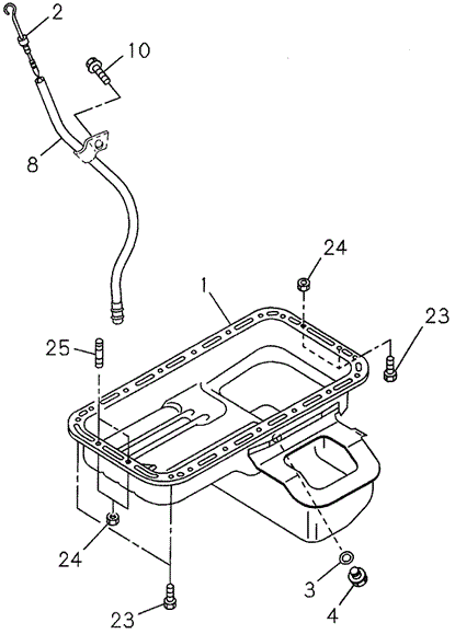 Oil Pan - Oil Dipstick for 1997 Acura SLX #0