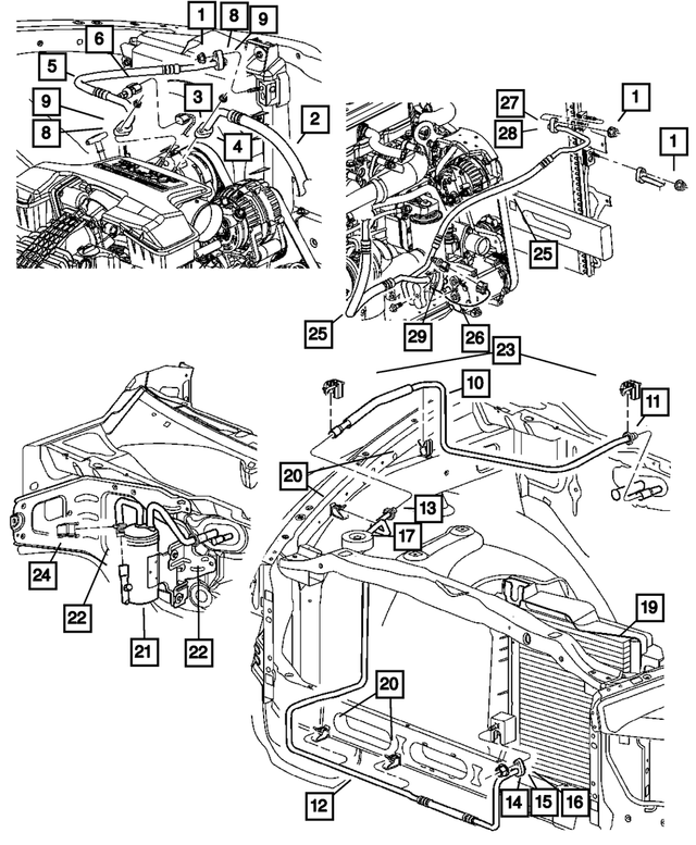 68020026AA - Air Conditioning &amp; Heater: A/c Line O Ring for Mopar Image image