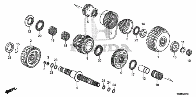 AT Secondary Shaft - Clutch (Low/2nd) (5AT) for 2012 Honda Odyssey #0