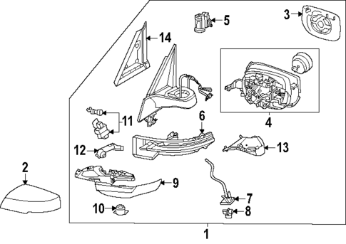 Outside Mirrors for 2025 Nissan Armada #0