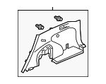 84661T0AA01ZB - : Lower Quarter Trim for Honda: CR-V Image