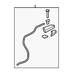 82222T0AA01ZA - Body: Release Lever for Honda: CR-V Image