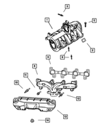 53013403AC - Engine 4.7L Eight Cylinder: Intake Manifold for Dodge: Dakota, Durango | Jeep: Grand Cherokee Image