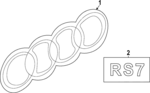 4K8853740T94 - Body: Nameplate for Audi: RS7 Sportback Image