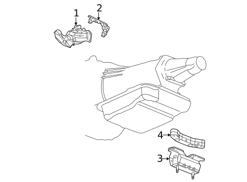 Engine & Trans Mounting for 2004 Isuzu Ascender #0