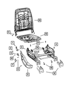 1AR671DDAA - Interior Trim: Lumbar Handle for Mopar Image image