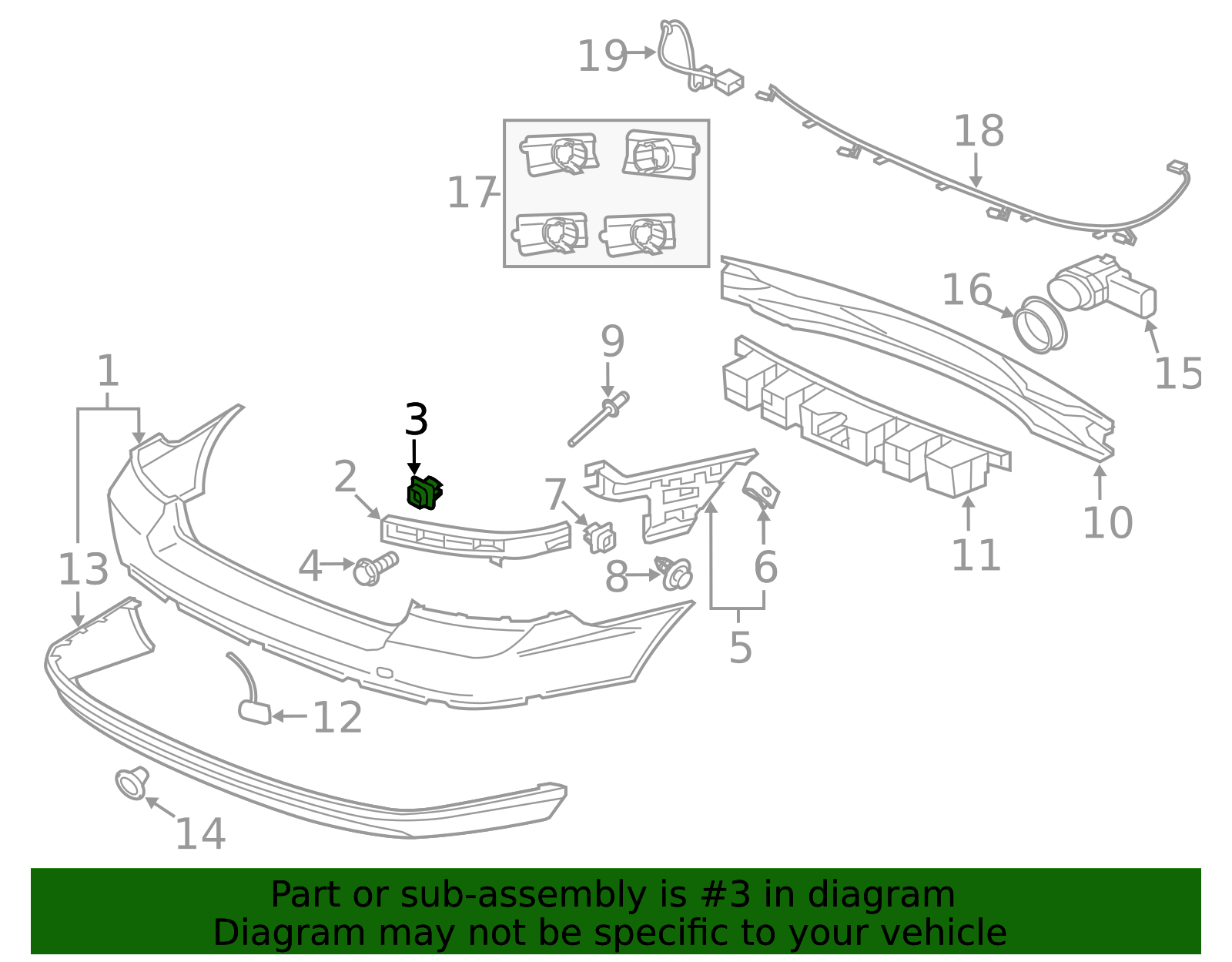 2001-2016 Volvo Center Bracket Retainer Clip 30744648 | OEM Parts Online