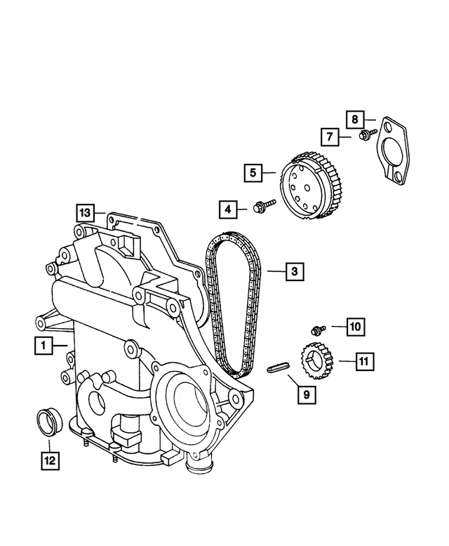 4778707AB - Engine 3.3L Six Cylinder: Camshaft Sprocket Package for Mopar Image