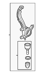 51210TA0020 - Suspension: Knuckle for Honda: Accord Image