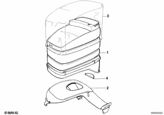 71602300735 - Luggage &amp; Storage: Foam Rubber Insert for BMW-Motorrad Image