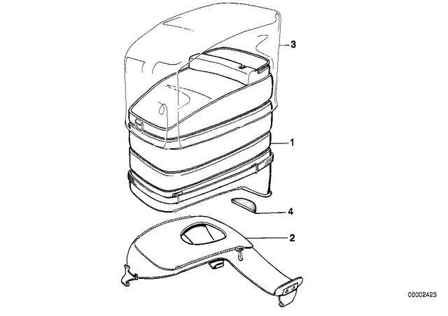 71602300735 - Luggage &amp; Storage: Foam Rubber Insert for BMW-Motorrad Image