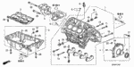 11000RCA810 - Engine: BLOCK ASSY., CYLINDER (DOT) for Honda Image
