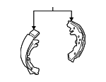 449552170 - Brakes: 2014-2018 Toyota Yaris - Brake Shoes for Toyota: Yaris Image