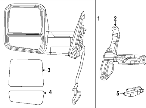 Mirrors for 2023 Ram 3500 #1
