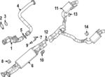 68679477AA - Exhaust: Catalytic Converter Clamp for Mopar Image