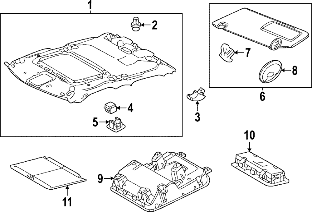 63650-0C560-B0 - Overhead Console 2022-2023 Toyota Tundra | Toyota San ...