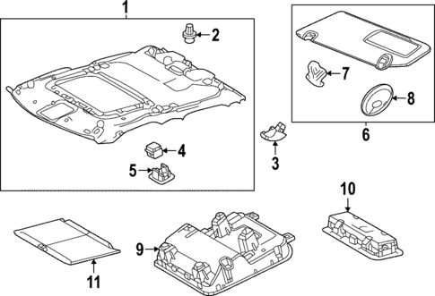 Headliner for 2023 Toyota Tundra #3