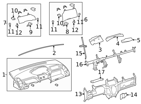 Instrument Panel for 2011 Toyota Yaris #0