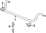 F5AZ5482A - Suspension: Stabilizer Bar for Ford: Crown Victoria | Lincoln: Town Car | Mercury: Grand Marquis Image