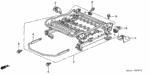 81195S5A000ZD - Interior/Bumper: COVER, RR. FOOT (OUTER) *YR239L* (IVORY) for Honda Image
