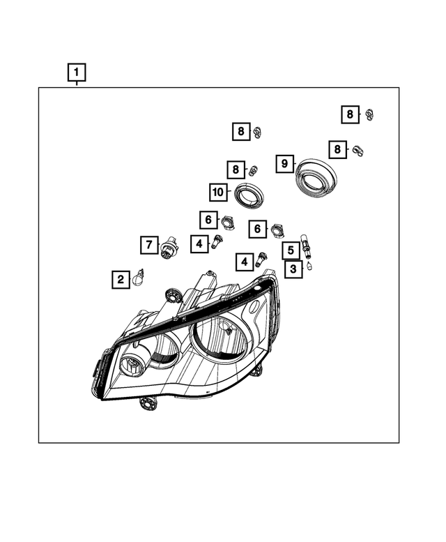 5103363AA - Electrical: Headlamp Vent, Left for Mopar Image image