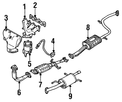 Powertrain Control for 1995 Kia Sephia #1