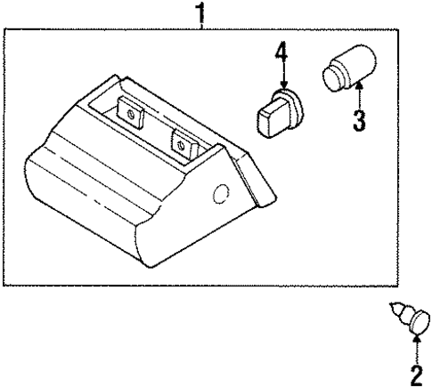 High Mounted Stop Lamp for 2002 Kia Sportage #0
